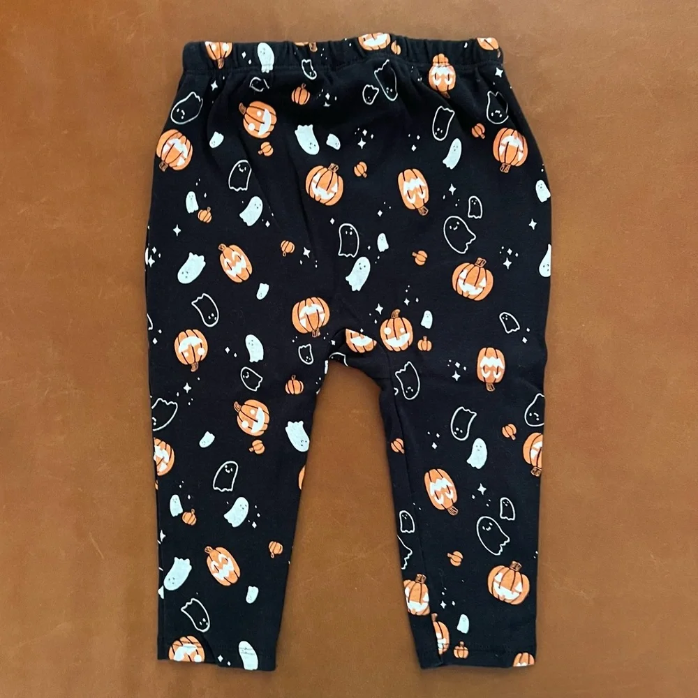 JUMPING BEANS Halloween Ghost and Pumpkin 2pc Set, 12mo
